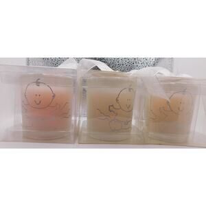 Heaven Scent Pink 2" Candle Kate Aspen New Set of 3q
